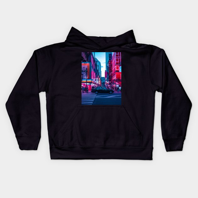 Evening sights of Akihabara Kids Hoodie by HimanshiShah